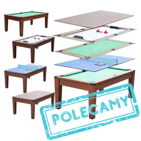 Stół do gier 6FT 5W1 bilard ping pong cymbergaj [M8401]